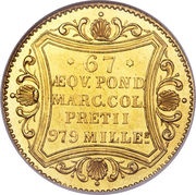 1 Ducat, Germany, 1854-1867 reverse image
