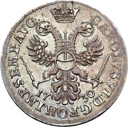 2 Ducats Silver pattern strike, Germany, 1730 reverse image