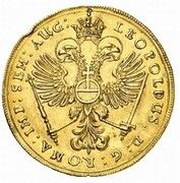 ½ Portugalöser, Germany, 1687 reverse image