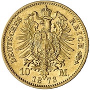 10 Mark, Germany, 1873 reverse image