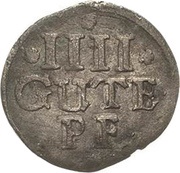 4 Pfennig, Germany, 1668-1672 reverse image