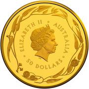 50 Dollars - Elizabeth II 4th Portrait - Gold Bullion Coin obverse image