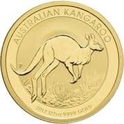 50 Dollars - Elizabeth II 4th Portrait - Kangaroo - Gold Bullion Coin, Australia, 2017 reverse image