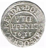 8 Pfennig - John Reinhard, Germany, 1610-1611 reverse image