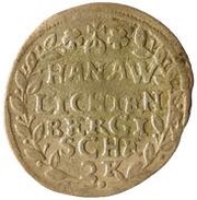 2 Kreuzers - Frederick Casimir, Germany, 1661-1663 reverse image