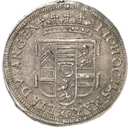 1 Gulden - Frederick Casimir, Germany, 1668 reverse image