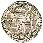 60 Kreuzer - Frederick Casimir of Hanau-Lichtenberg, Germany, 1672-1674 reverse image