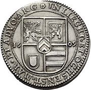1 Thaler - John Reinhard, Germany, 1609 reverse image