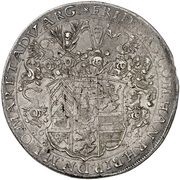 1 Thaler - Frederick Casimir, Germany, 1664-1673 reverse image