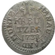 1 Kreuzer - William VIII, Germany, 1738-1739 reverse image