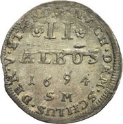 2 Albus - Philip Reinhard, Germany, 1693-1694 reverse image