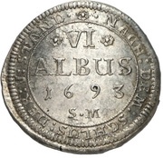 6 Albus - Philip Reinhard, Germany, 1693 reverse image