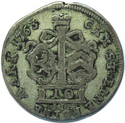 10 Kreuzers - William IX, Germany, 1763 reverse image