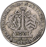 20 Kreuzers - William IX under guardianship of Maria of England obverse image