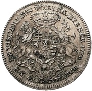 ½ Thaler - William IX ½ Biberer Ausbeutetaler, Germany, 1769-1770 reverse image