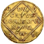 1 Ducat - Philip Moritz, Germany, 1638 reverse image