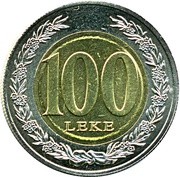 100 Lekë reverse image