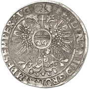 1 Thaler, Germany, 1625 reverse image