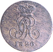 1 Pfennig - George IV obverse image