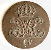 1 Pfennig - William IV obverse image