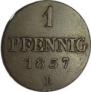 1 Pfennig - William IV, Germany, 1835-1837 reverse image