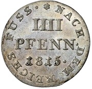 4 Pfennig - George III, Germany, 1814-1816 reverse image