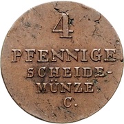 4 Pfennig - William IV, Germany, 1831 reverse image
