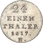 1⁄24 Thaler - George III, Germany, 1817-1818 reverse image