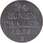 1⁄24 Thaler - William IV, Germany, 1834-1837 reverse image