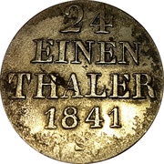 1⁄24 Thaler - Ernest August, Germany, 1838-1846 reverse image