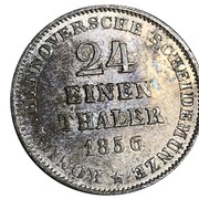 1⁄24 Thaler - George V, Germany, 1854-1856 reverse image