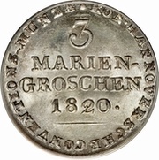 3 Mariengroschen - George III, Germany, 1816-1820 reverse image