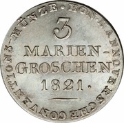 3 Mariengroschen - George IV, Germany, 1820-1821 reverse image