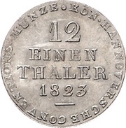 1⁄12 Thaler - George IV, Germany, 1822-1824 reverse image