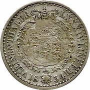 ⅙ Thaler - William IV, Germany, 1834 reverse image