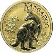 50 Dollars In the name of Elizabeth II; 6th Portrait - Kangaroo - Gold Bullion, Australia, 2023 reverse image
