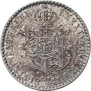 ⅙ Thaler - Ernest August, Germany, 1841 reverse image