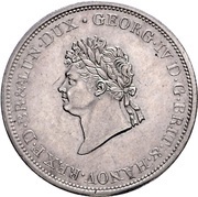 ⅔ Thaler - George IV obverse image