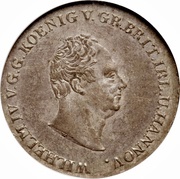 ⅔ Thaler - William IV obverse image