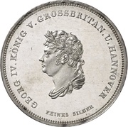 1 Thaler - George IV Ausbeutekonventionstaler obverse image