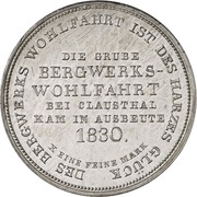1 Thaler - George IV Ausbeutekonventionstaler, Germany, 1830 reverse image