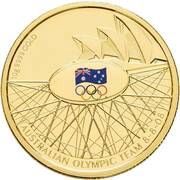 60 Dollars - Elizabeth II 4th Portrait - Australian Olympic Team - Gold Proof, Australia, 2008 reverse image
