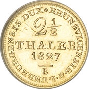 2½ Thaler - George IV, Germany, 1821-1830 reverse image