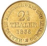 2½ Thaler - William IV, Germany, 1836-1837 reverse image