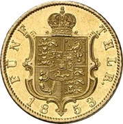 5 Thalers - George V, Germany, 1853-1856 reverse image