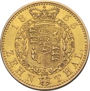 10 Thalers - William IV, Germany, 1833 reverse image