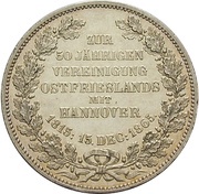 1 Vereinsthaler - George V Unification reverse image