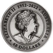 60 Dollars In the name of Elizabeth II; 6th Portrait - Koi obverse image