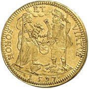 1 Ducat - Sebastian I of Hatzfeld-Wildenburg-Krottorf, Germany, 1666 reverse image