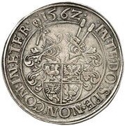 1 Thaler - George Ernest, Germany, 1561-1563 reverse image